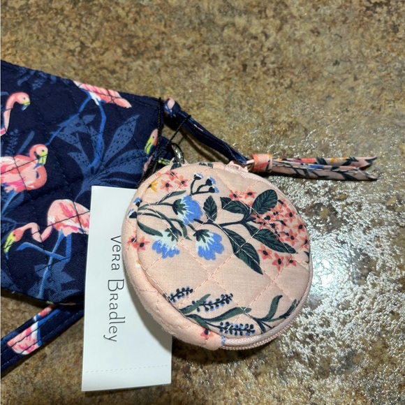 Vera Bradley Flamingo Print and Floral Pouch Set - Picture 4 of 5